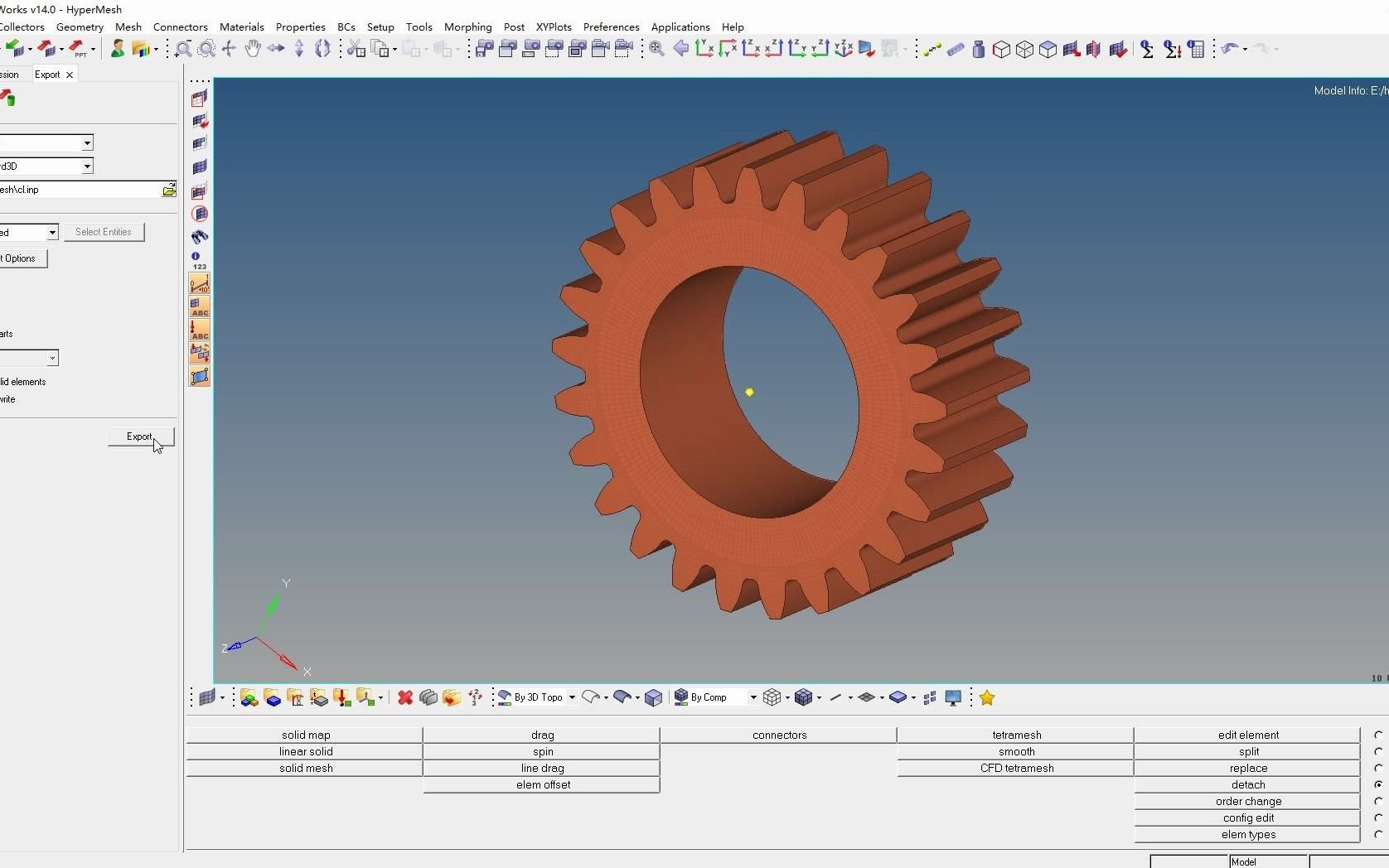 将在HyperMesh中画好的网格导入ANSYS Workbench哔哩哔哩bilibili