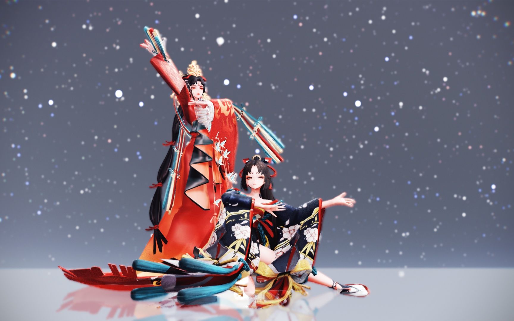 【阴阳师】不知火 蝶步韶华,妖刀姬-樱雨刀舞