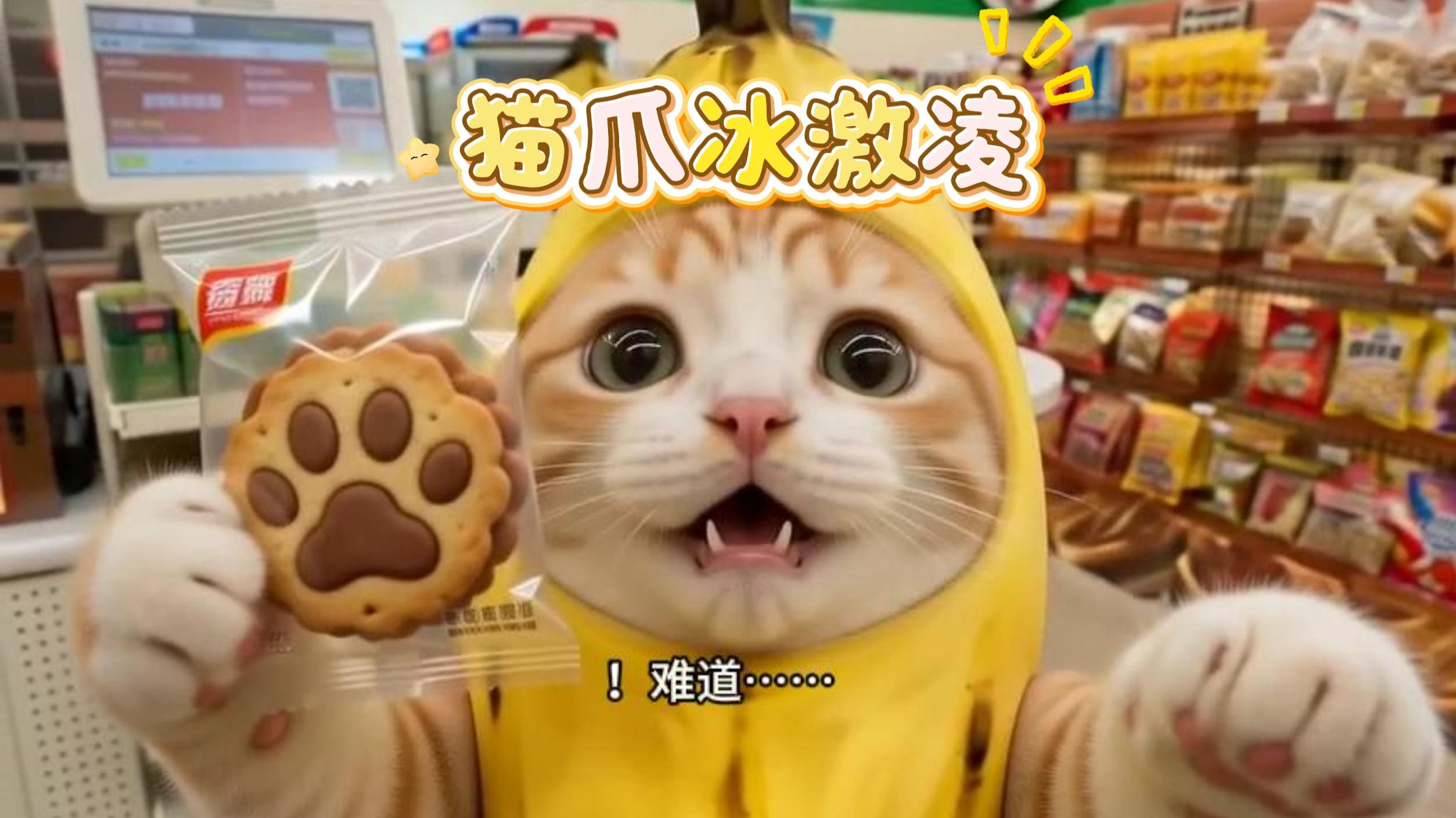 每吃掉一个饼干就会有一只喵喵失去他的爪子（香蕉猫的vlog）