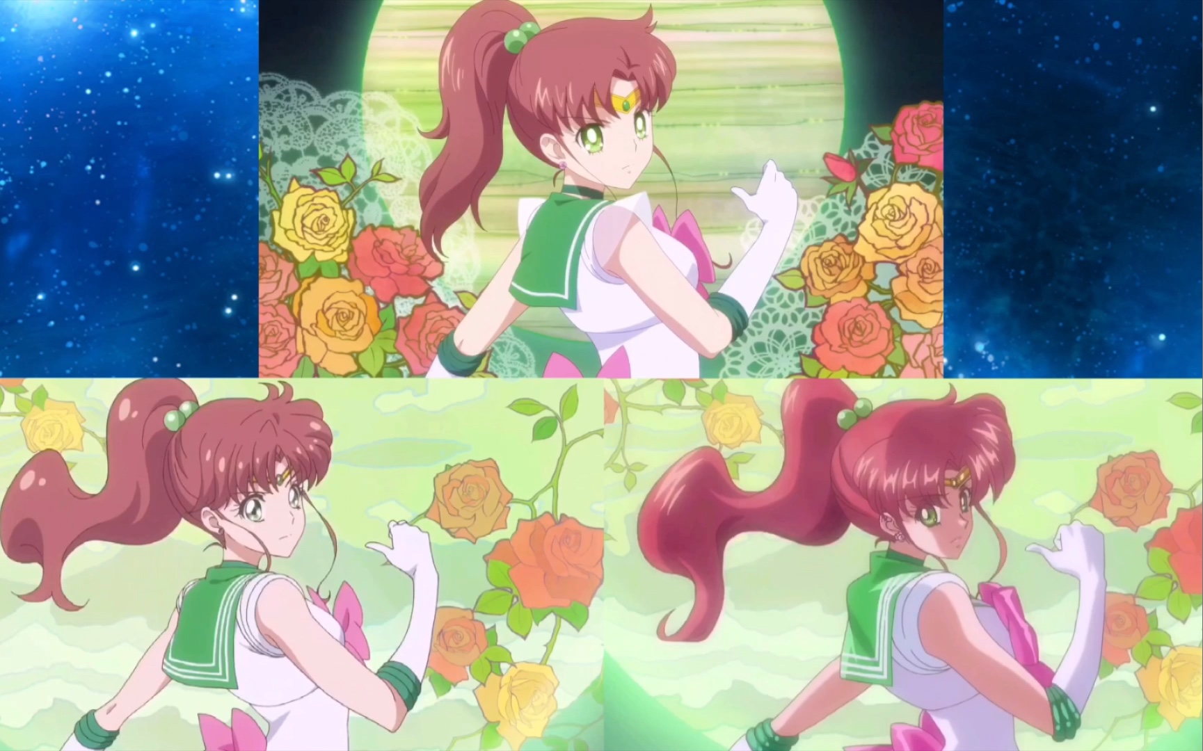 活动作品美少女战士crystal内四变身对比