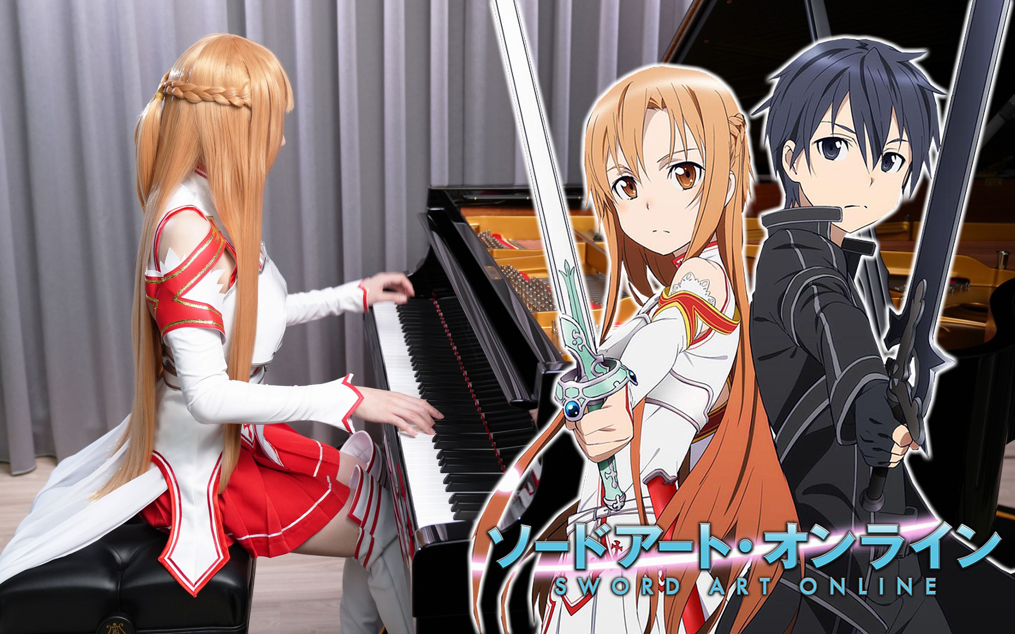 [图]【久违的星爆起来吧！】刀剑神域名曲「Swordland / 梶浦由记」钢琴演奏 Ru's Piano | Sword Art Online OST