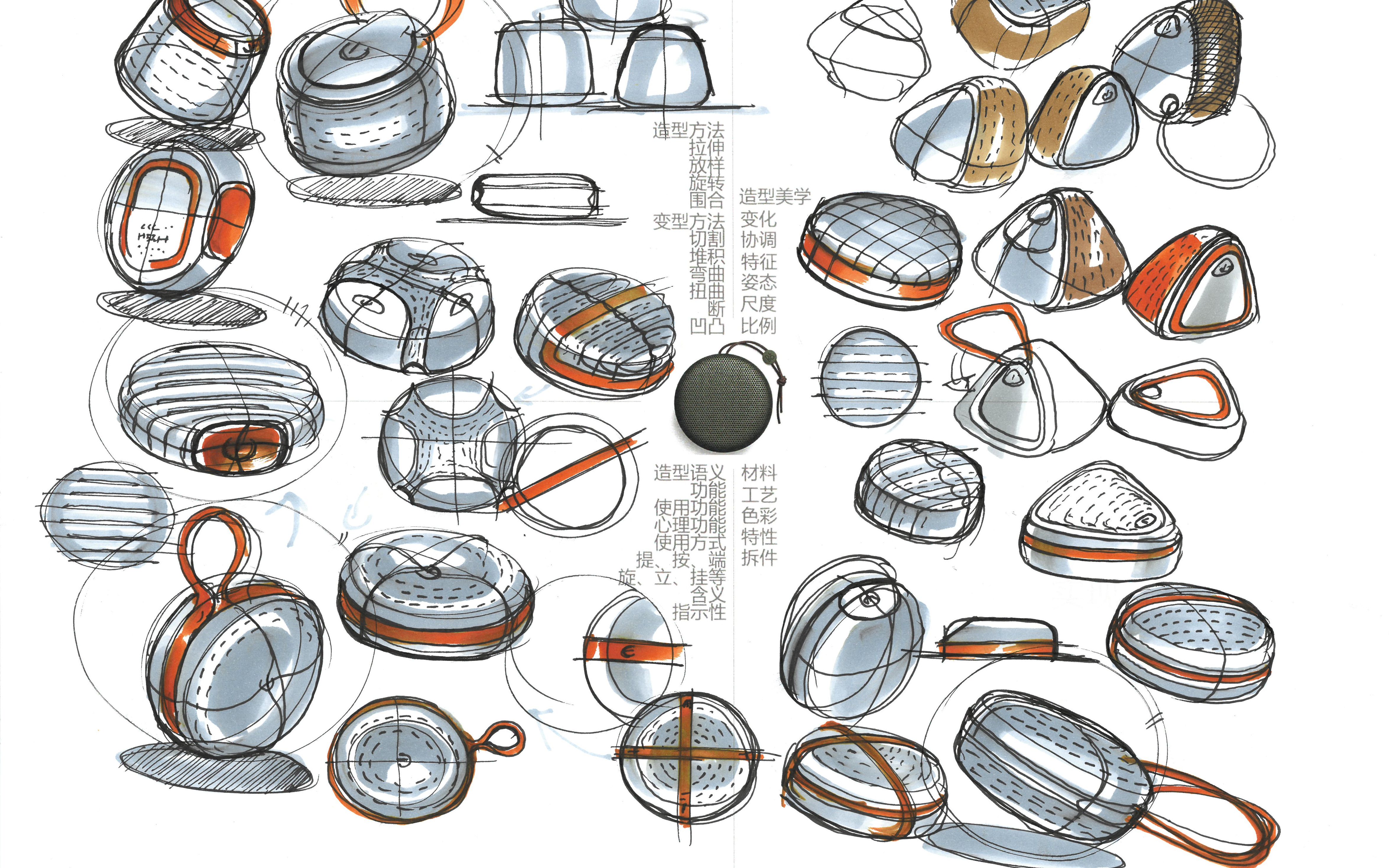 【黄山首绘/形导思维】音响造型设计工业设计/产品设计 思维+美学+专案+表达哔哩哔哩bilibili