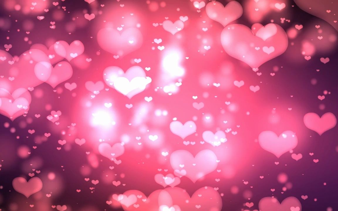 2k画质浪漫粉色爱心上升婚礼婚庆舞台led背景视频 led显示屏素材