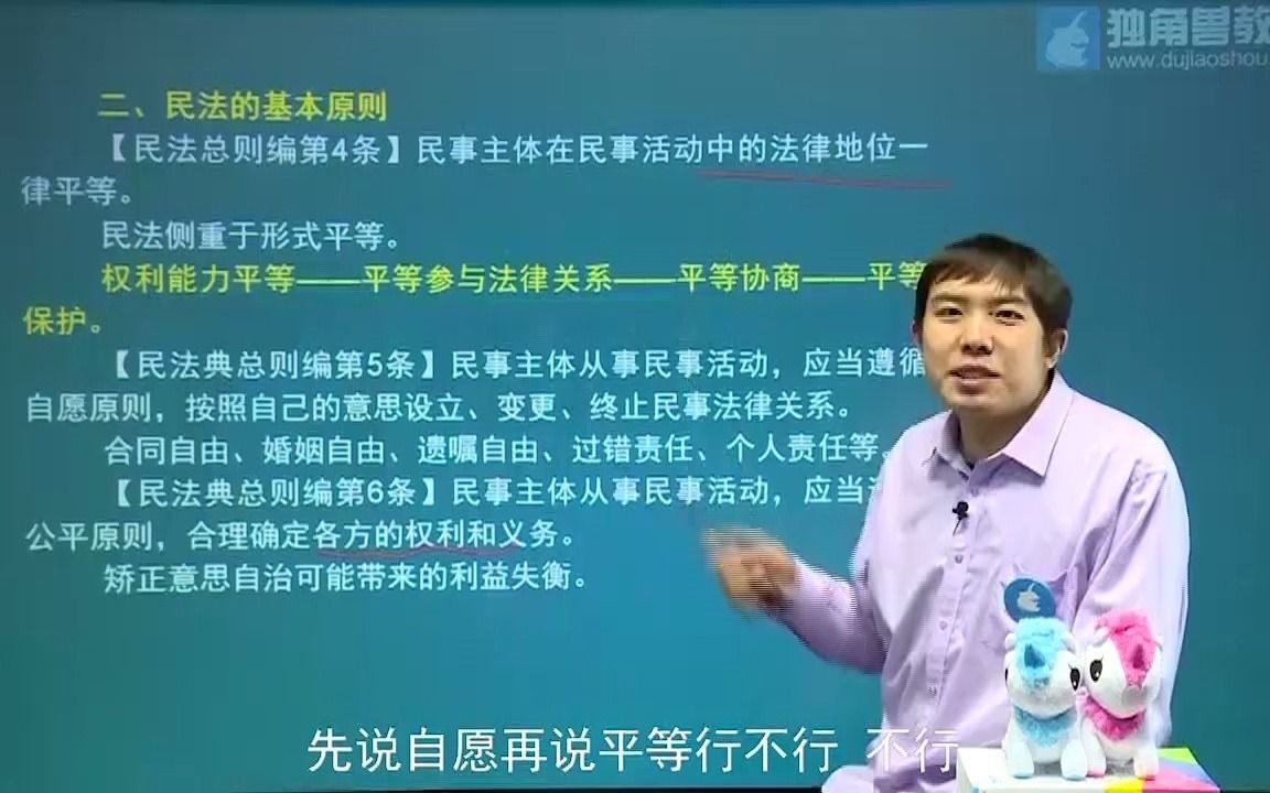 民法的基本原则平等哔哩哔哩bilibili