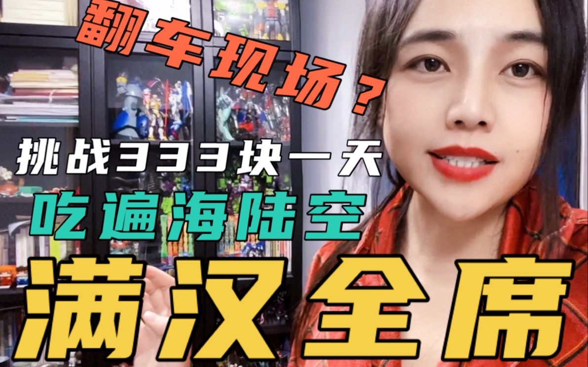 挑战333元一天 吃遍海陆空 满汉全席【翻车现场】