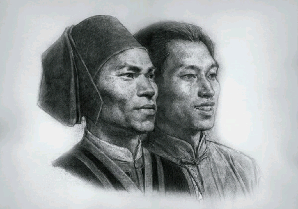 中国最知名的素描人物(侯一民素描人民币原稿)和大家一起欣赏优秀作品