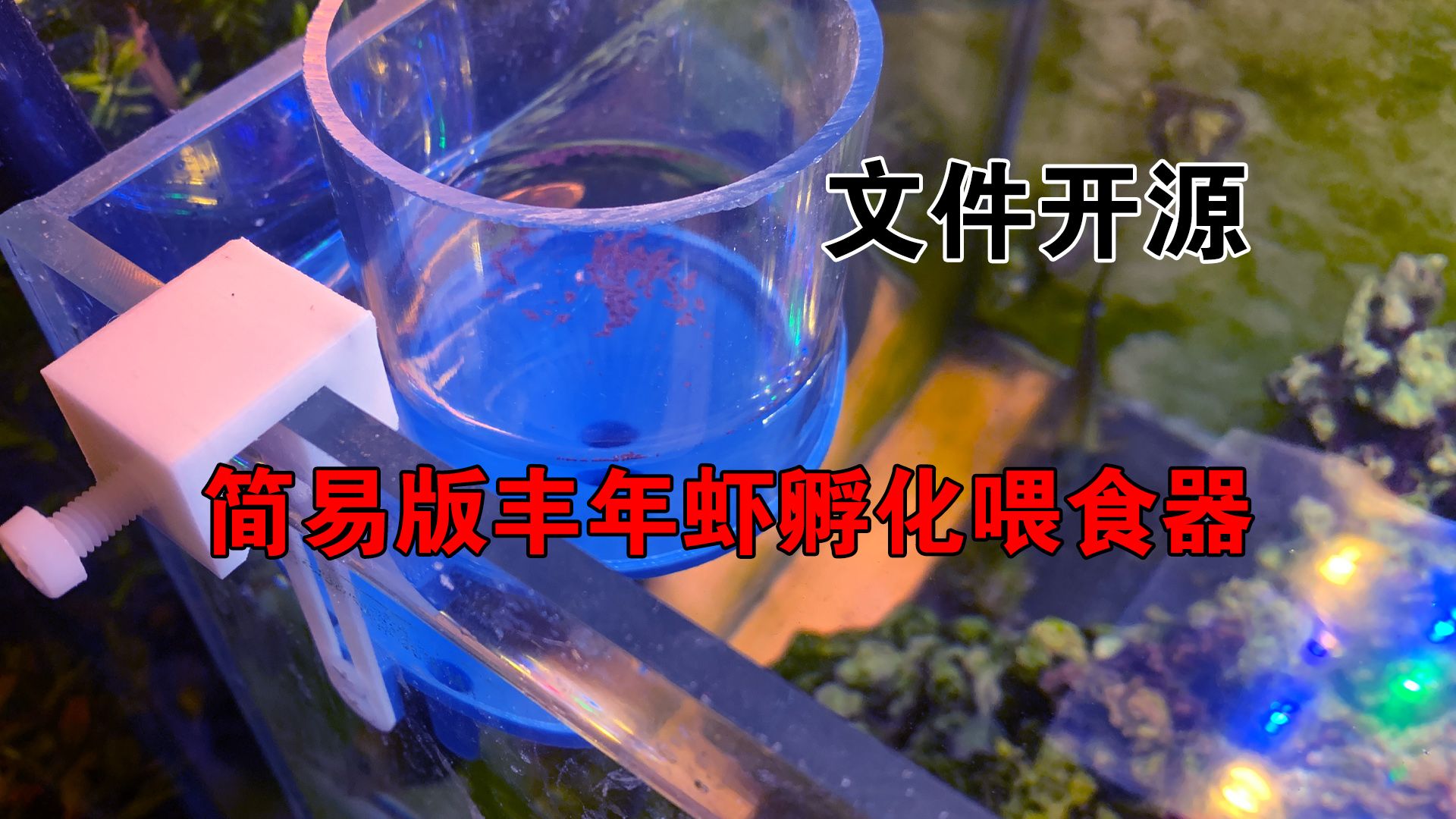 簡易版豐年蝦孵化餵食器文件開源,小魚永遠都能吃上新鮮的魚糧了