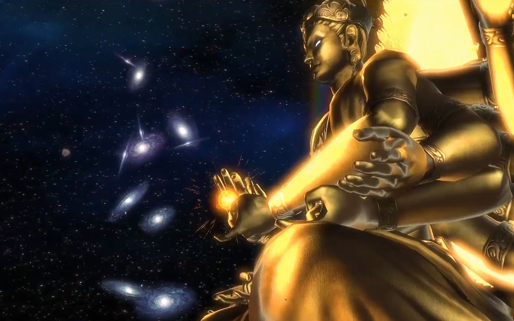 阿修罗之怒:游戏史上最大的boss,体型堪比星系,游戏场景用心了_游戏