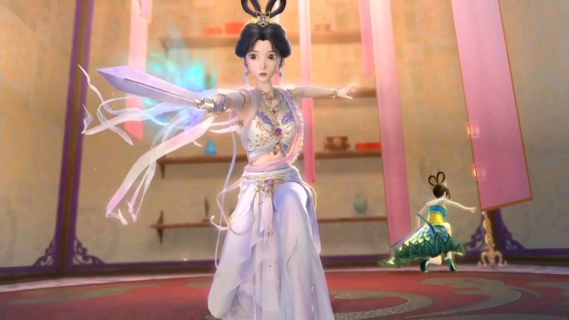 【叶罗丽第11季15-2】孔雀来到炁流裳收藏室