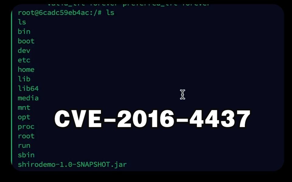 【漏洞复现】Apache Shiro 1.2.4反序列化漏洞(CVE20164437)哔哩哔哩bilibili