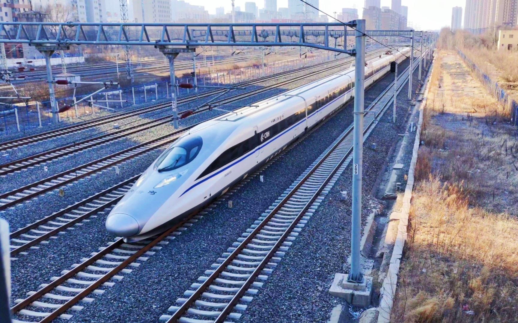 [中国铁路]太原局的灰老许 crh380a-2679 担任g2603 g2604通过皇姑屯