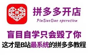 Video herunterladen: 【拼多多运营】B站最完整的拼多多运营教程，从新手开店到爆款店铺，零基础入门电商运营教程！这还学不会，我退出拼多多圈！