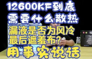 Download Video: 无敌性价比！12600KF日常神车！附带散热器温度对比测试，教你如何搭配散热器。