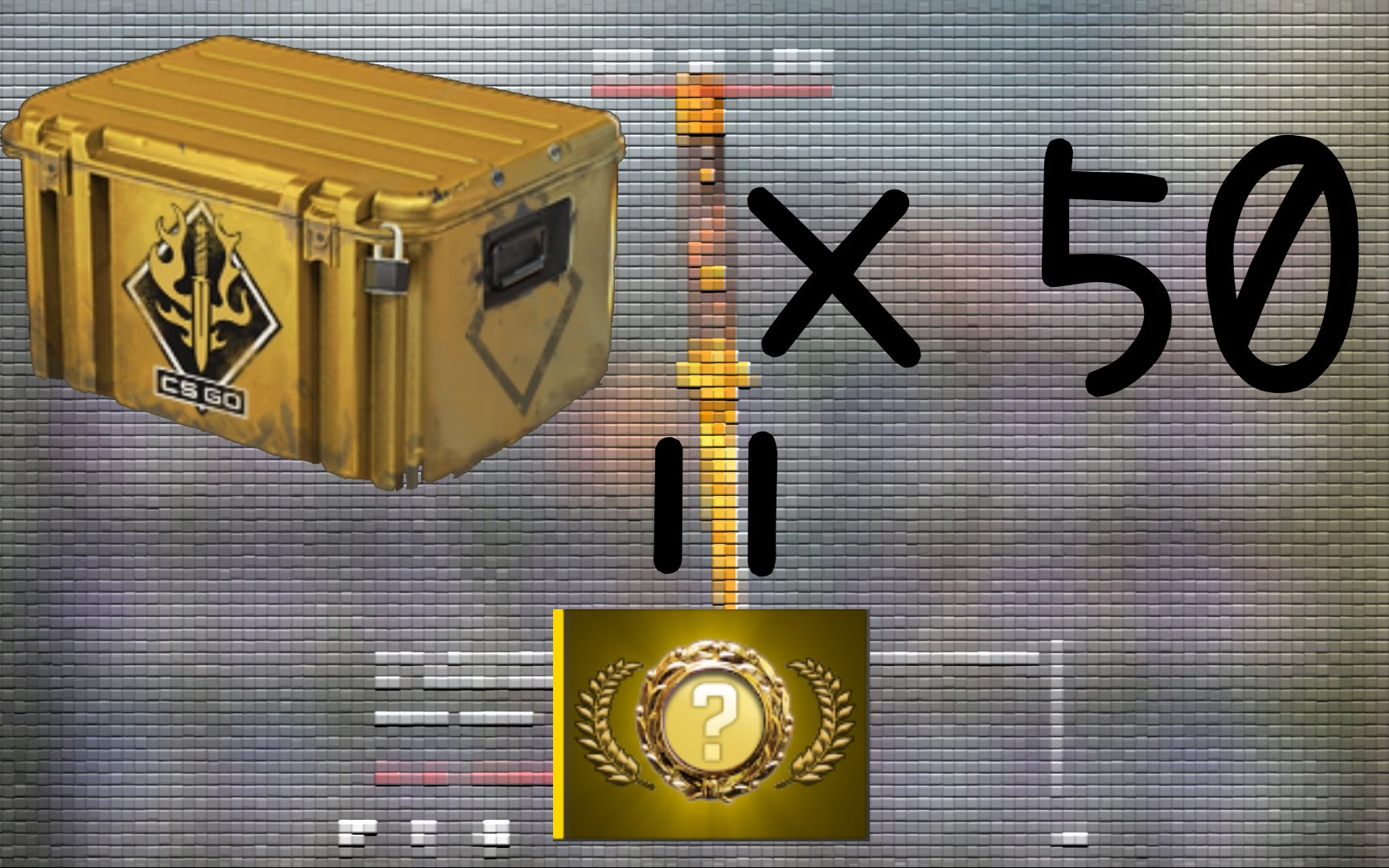 【csgo开箱】当你随手买50个棱彩2号武器箱,能开出些什么