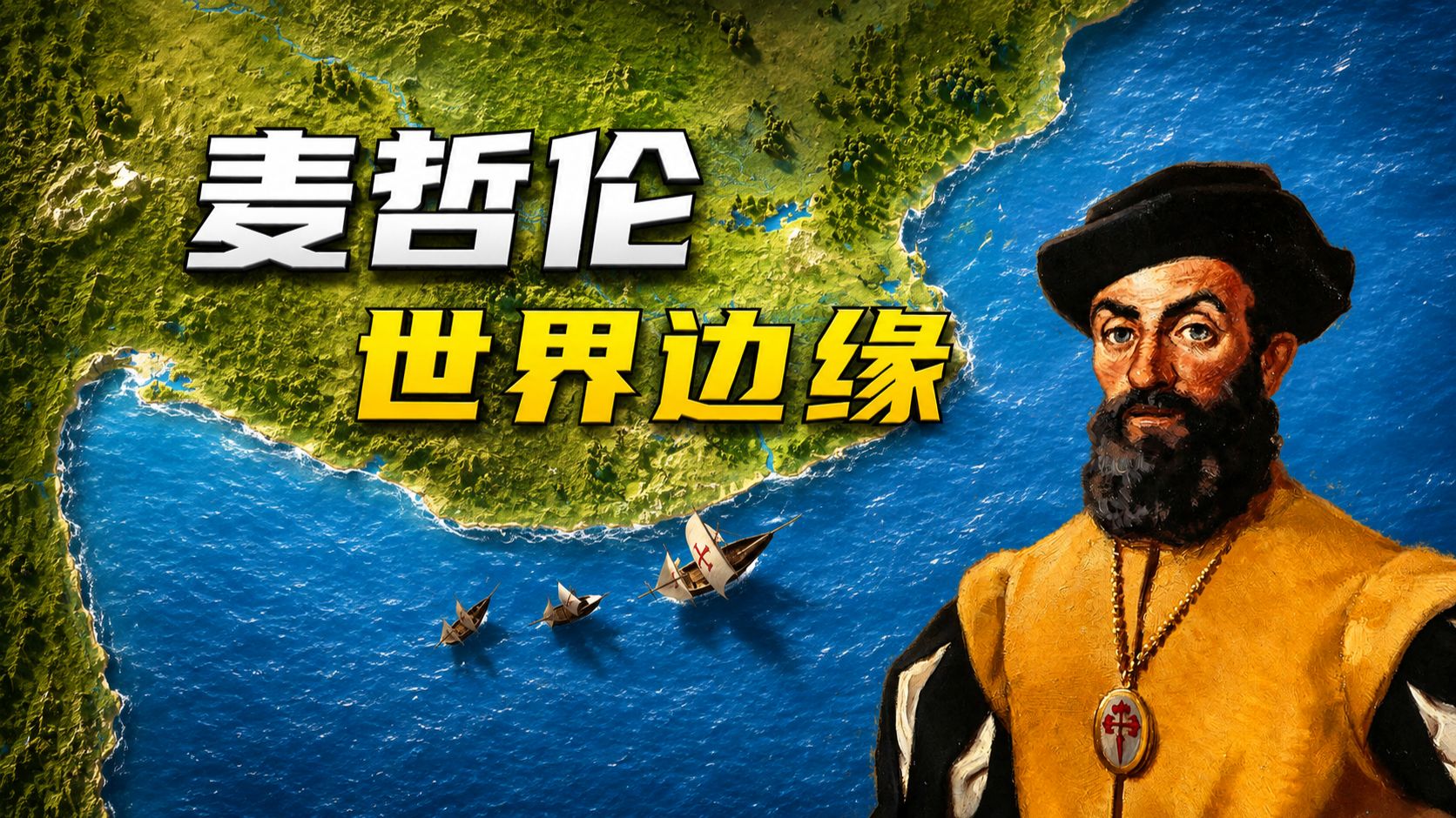 大航海时代：麦哲伦，发现海峡。
