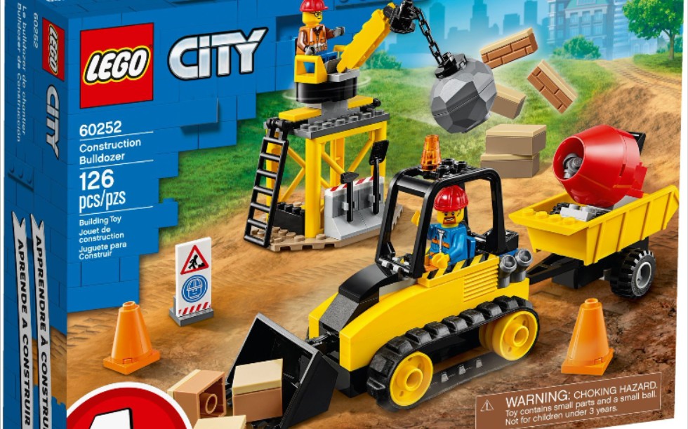乐高城市60252推土机施工速组评测