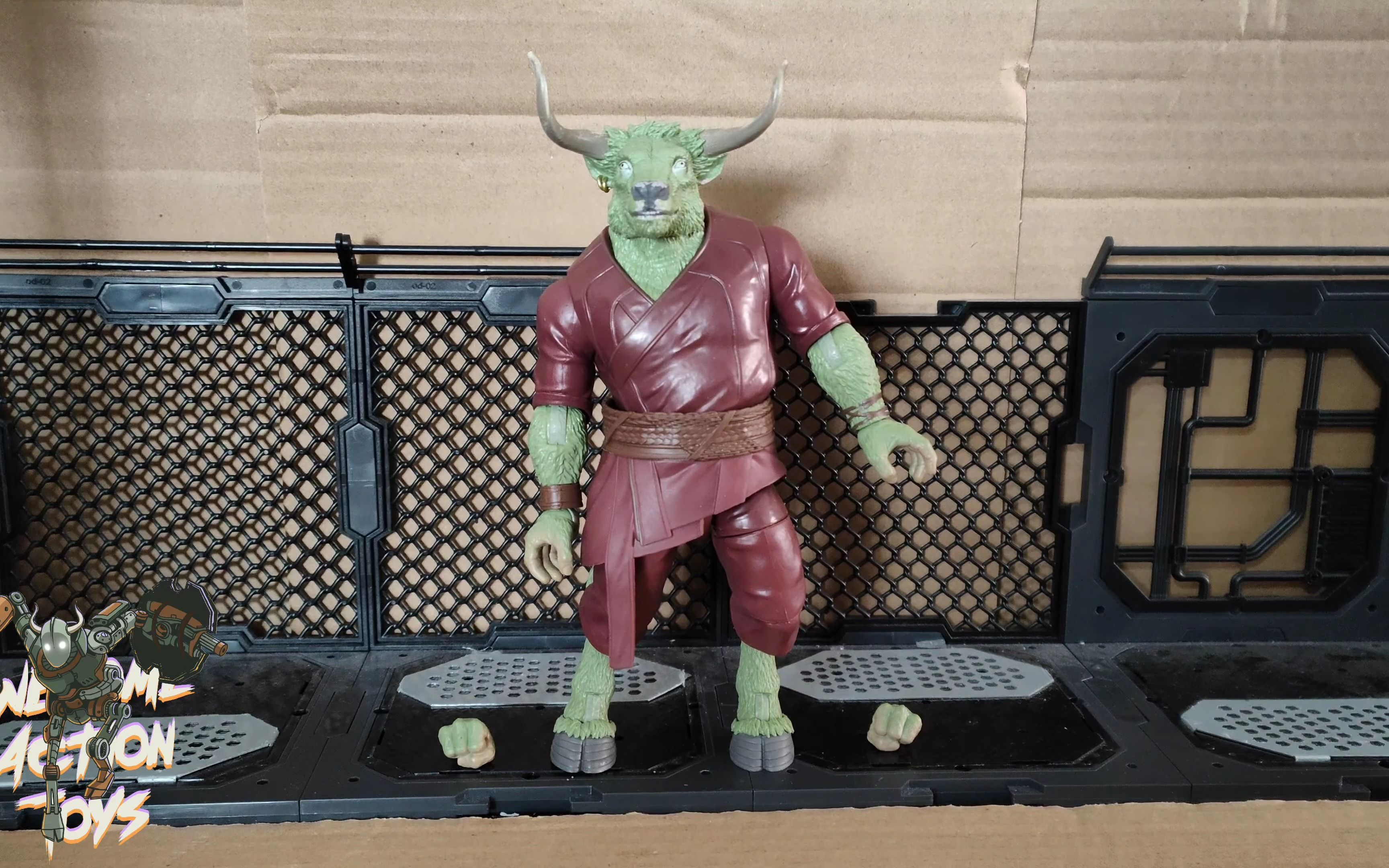 转载漫威传奇rintrahbaf112比例绿色牛头怪动作图