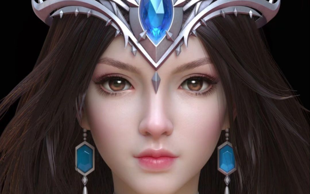 3d手绘美女模型制作从box裸模性感完成体