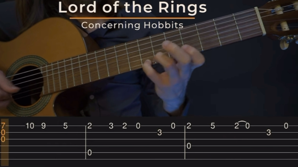 [图]Concerning Hobbits - Lord of the Rings (Simple Guitar Tab)