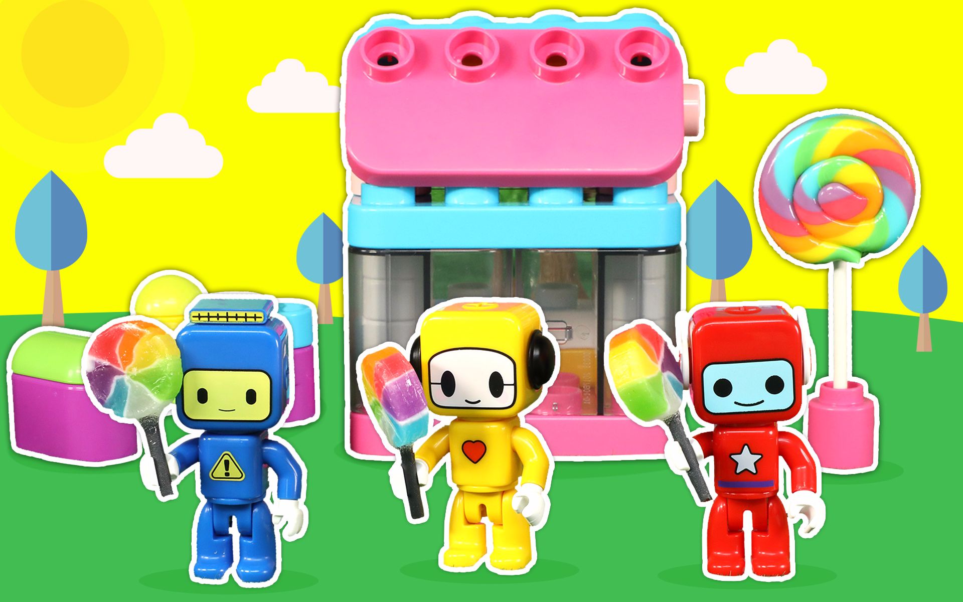 布鲁可积木乐园:糖果商店都有什么美味的棒棒糖呢?