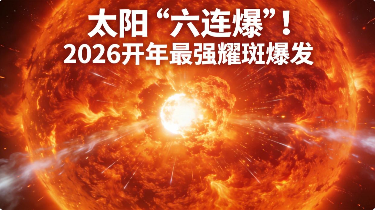太阳“六连爆”！2026开年最强耀斑爆发
