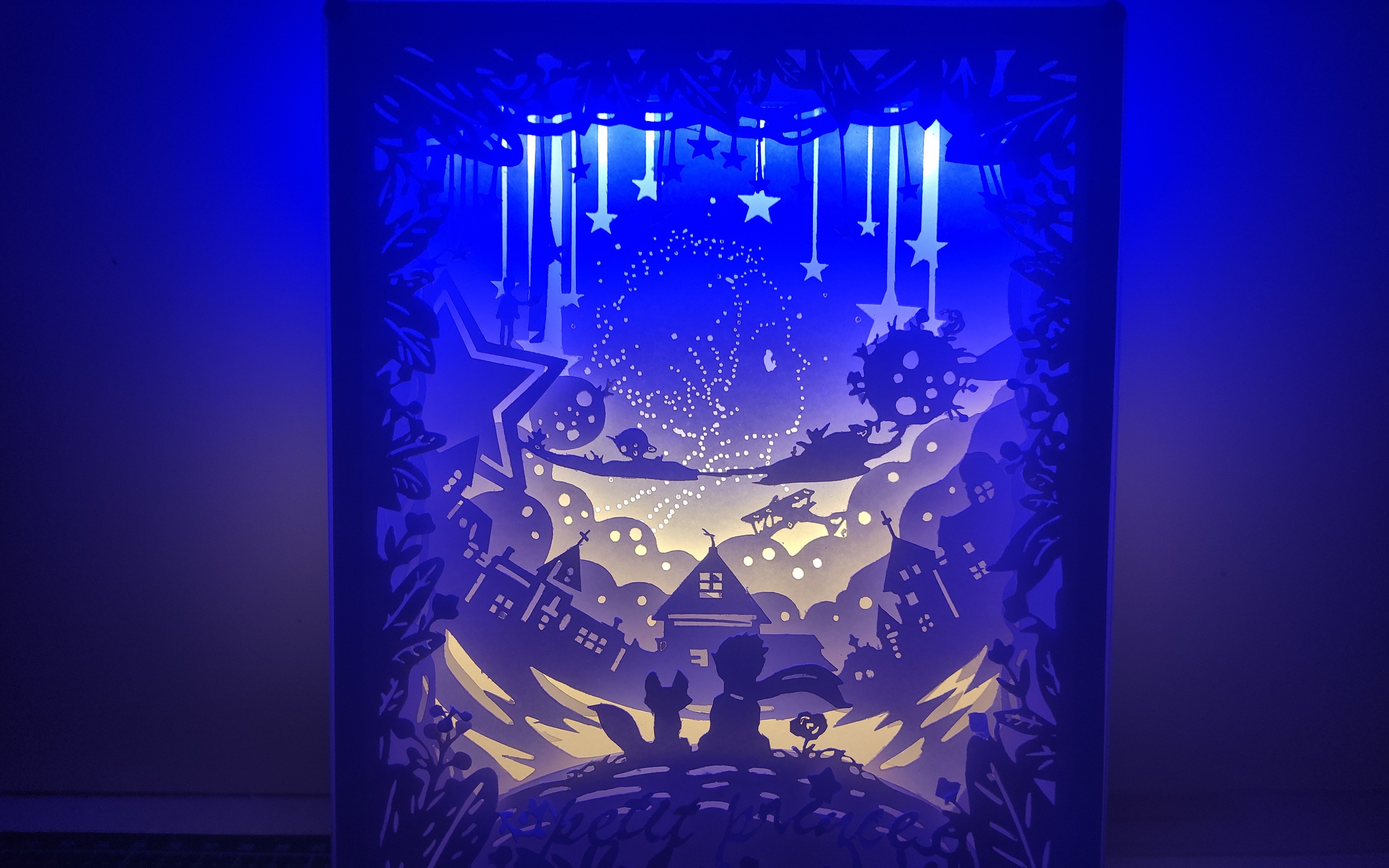 纸雕灯制作小王子真正有价值的东西需要用心去感受