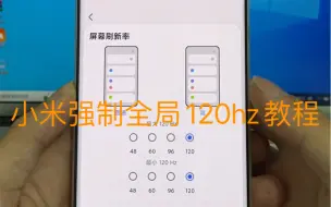 Download Video: 小米强制全局锁定120hz教程