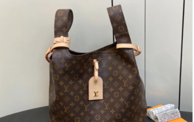 下高仿lv路易威登m46817老花 购物袋系列 秋冬新款 atlantis 大号手袋