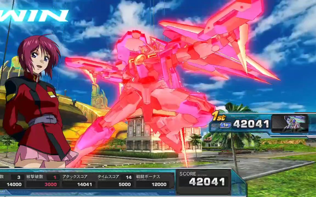 【高达exvsfb】高达00q全刃式超高难人机1v2