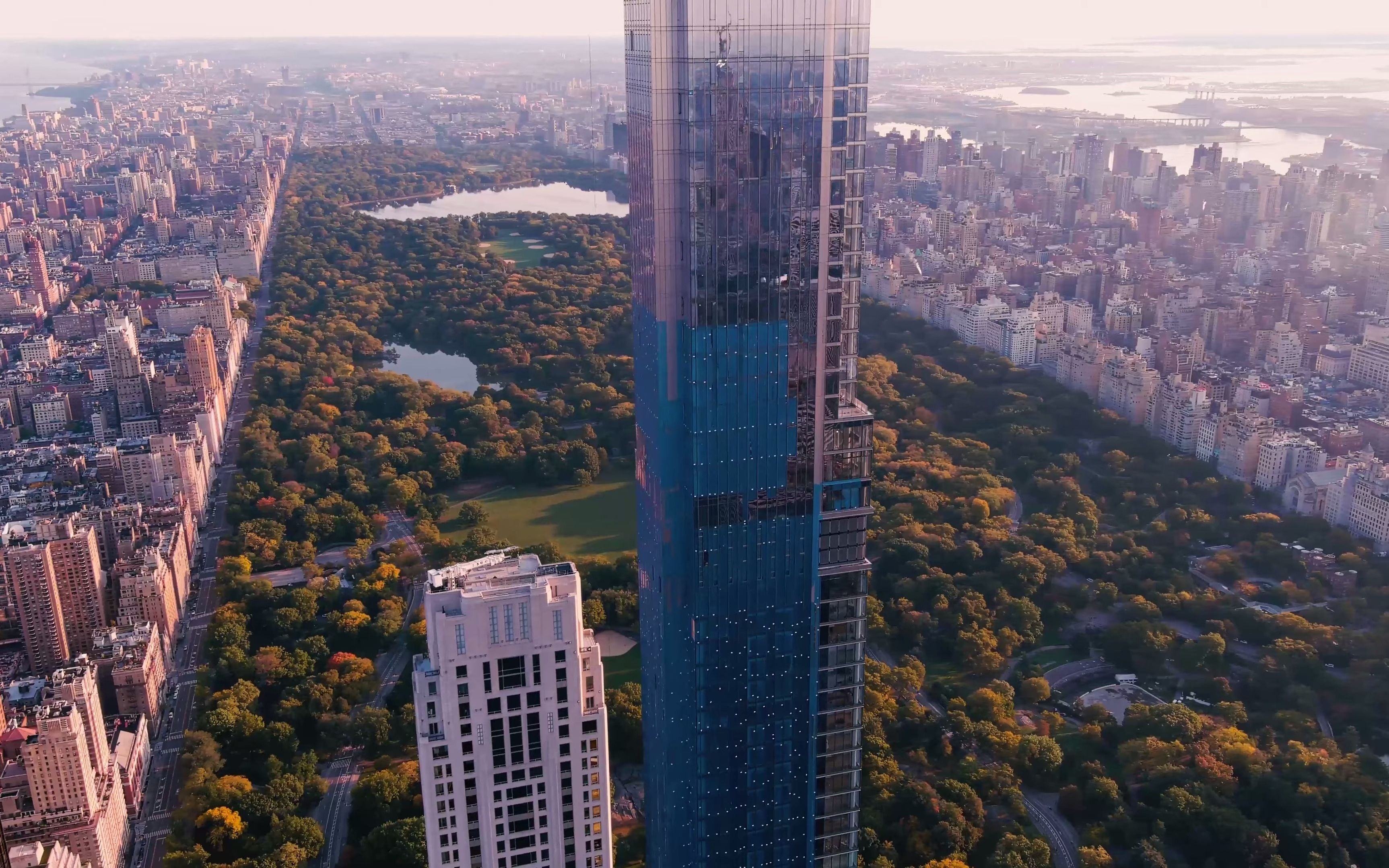 世界最高住宅——纽约中央公园塔4k航拍 Central Park Tower 4k Drone哔哩哔哩bilibili