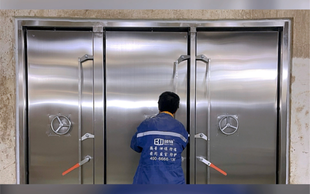 地下配电室防汛防洪门#防水门 安装现场#开闭站防洪门 #开闭所防水门