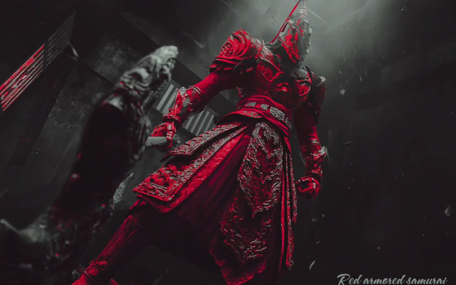 "来感受一下来自红甲武士的压迫感吧"