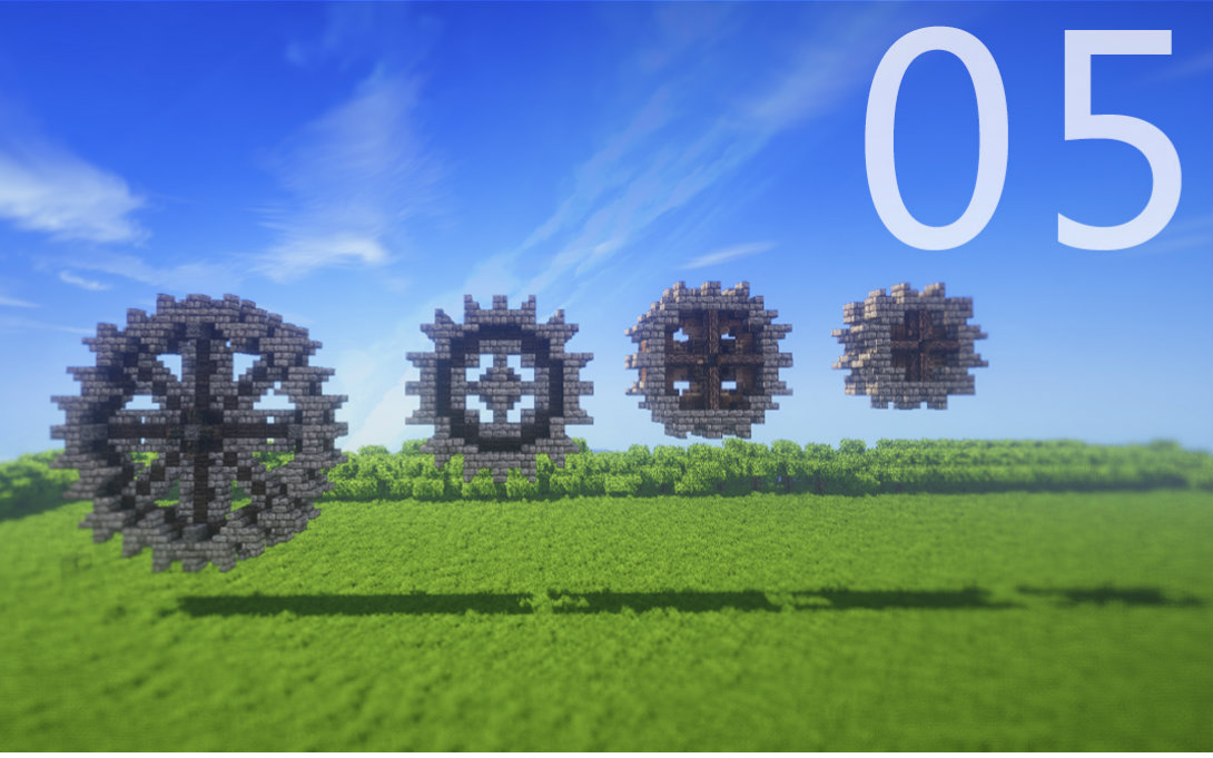 【豹先生】minecraft建筑小课堂——第五期(齿轮范例4枚)