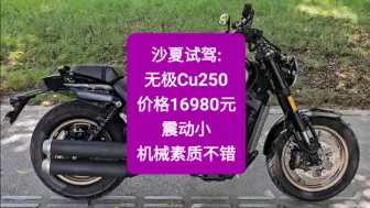 Download Video: 沙夏试驾:无极Cu250，价格16980元，震动小，机械素质不错