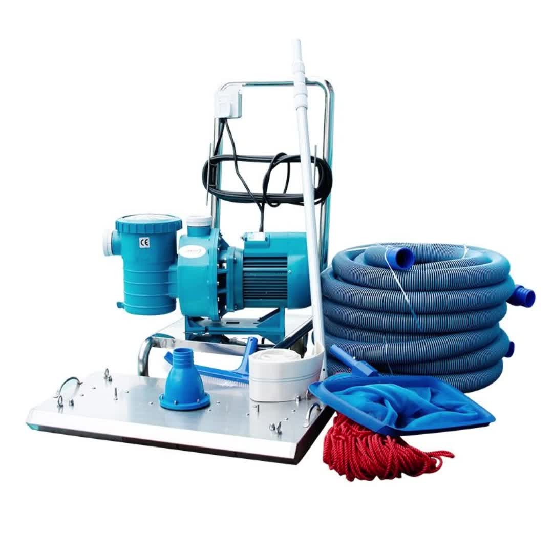 券】泳池吸污机水下吸尘器单双人手动鱼池吸污泵水池底部清洗设备7058