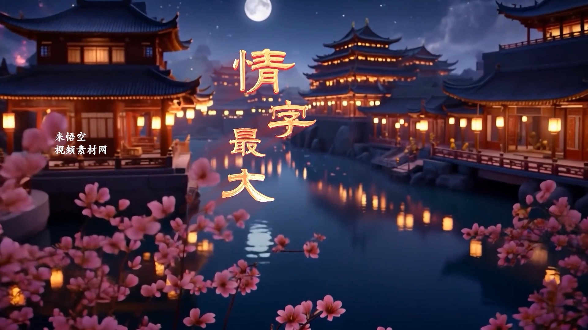 歌曲情字最大led舞台视频背景