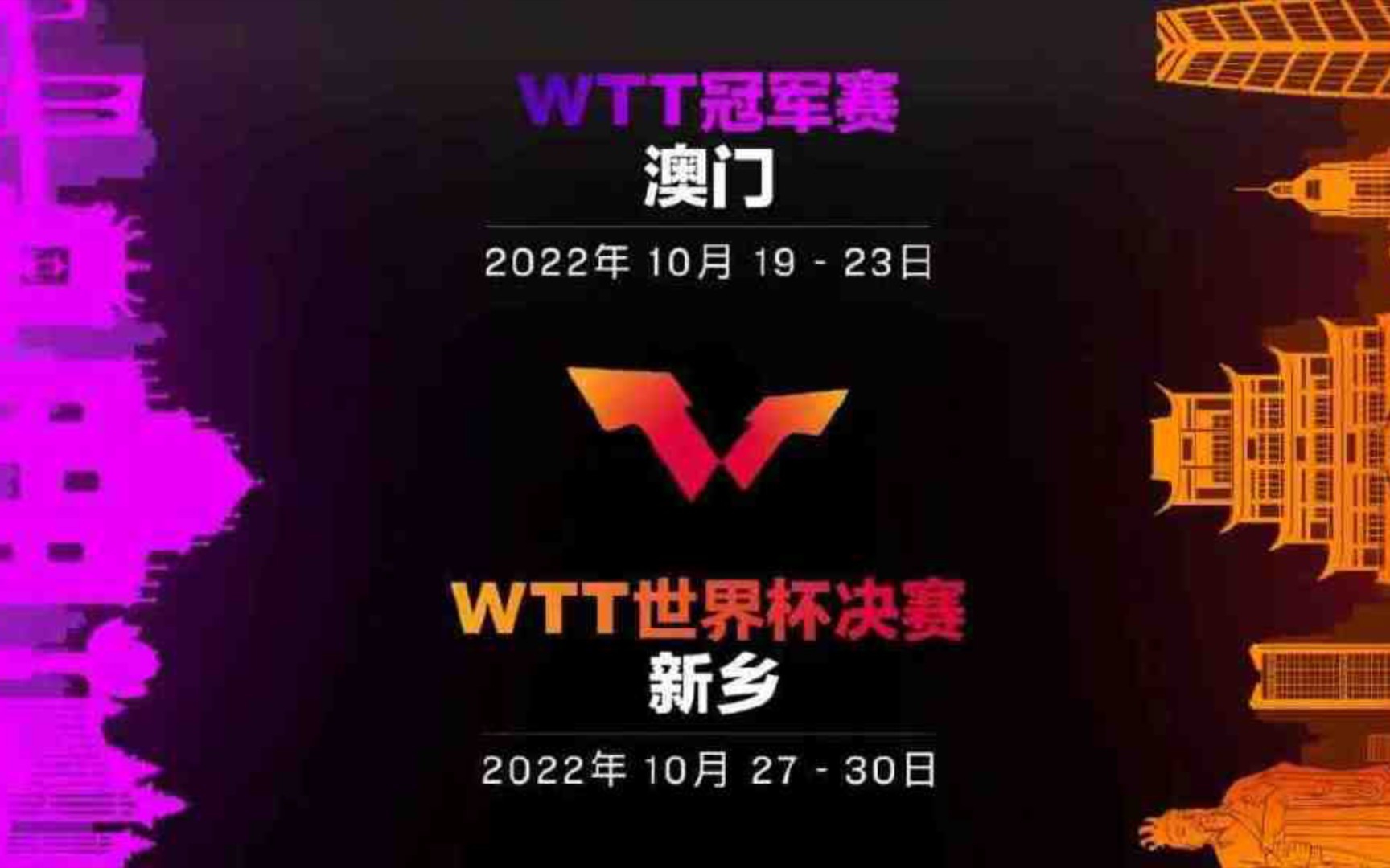 WTT世界乒联将于10月在中国举办系列赛事哔哩哔哩bilibili