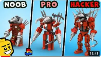 Download Video: LEGO Skibidi Toilet_ 如何打造升级版Titan Drillman (NOOB _ PRO _ HACKER)