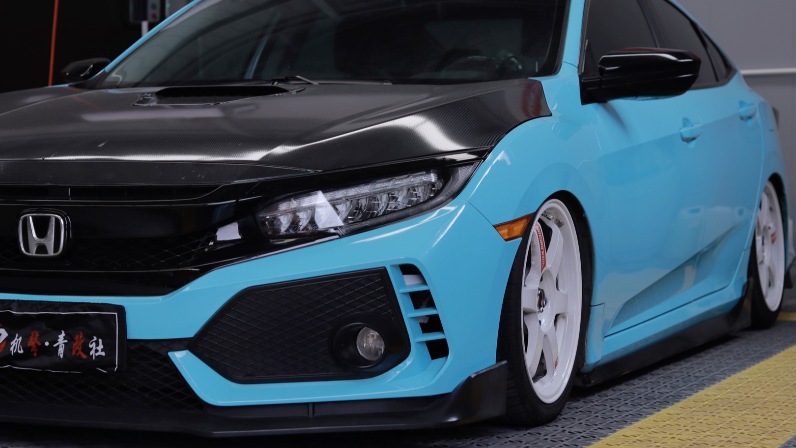 十代思域升级magicair气动避震欢迎来到低趴的世界