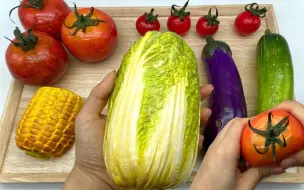 下载视频: 【解压球搬运】🍆一些炸耳逼真的蔬菜解压声控球