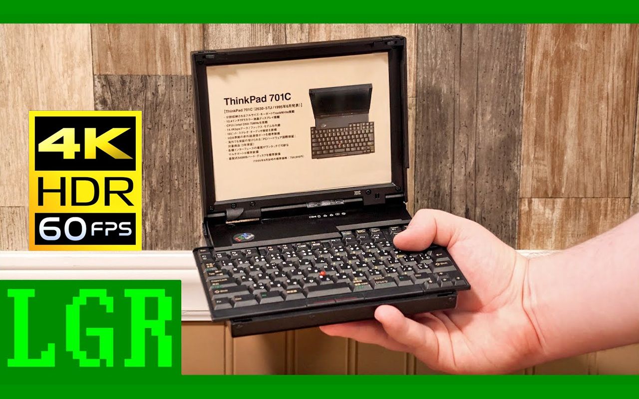 【4k60帧】拼装ibm经典蝴蝶机thinkpad 701c迷你模型 lgr