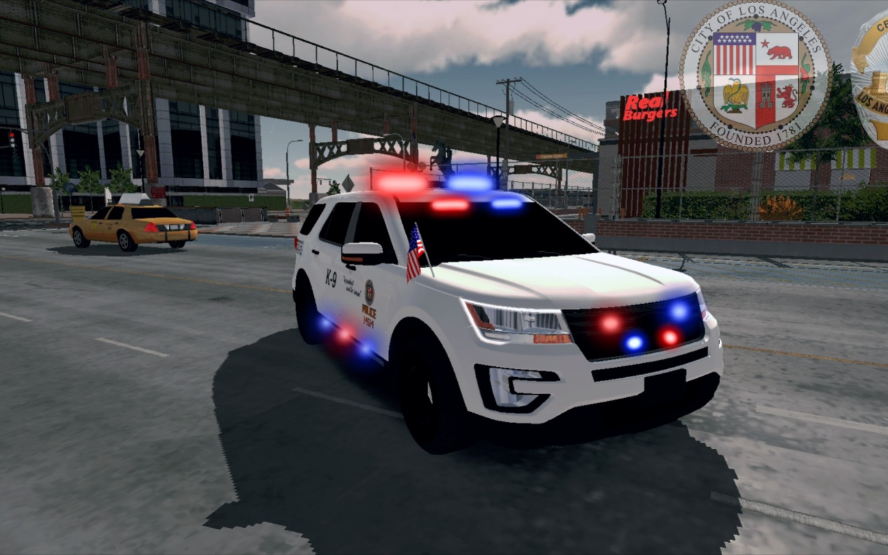 【手动挡停车场】大探lapd纯白k9警车警涂_哔哩哔哩bilibili