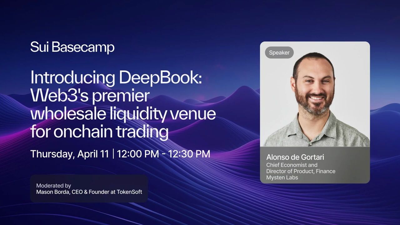 18. DeepBook:Web3's premier wholesale liquidity venue | Alonso de Gortari哔哩哔哩bilibili