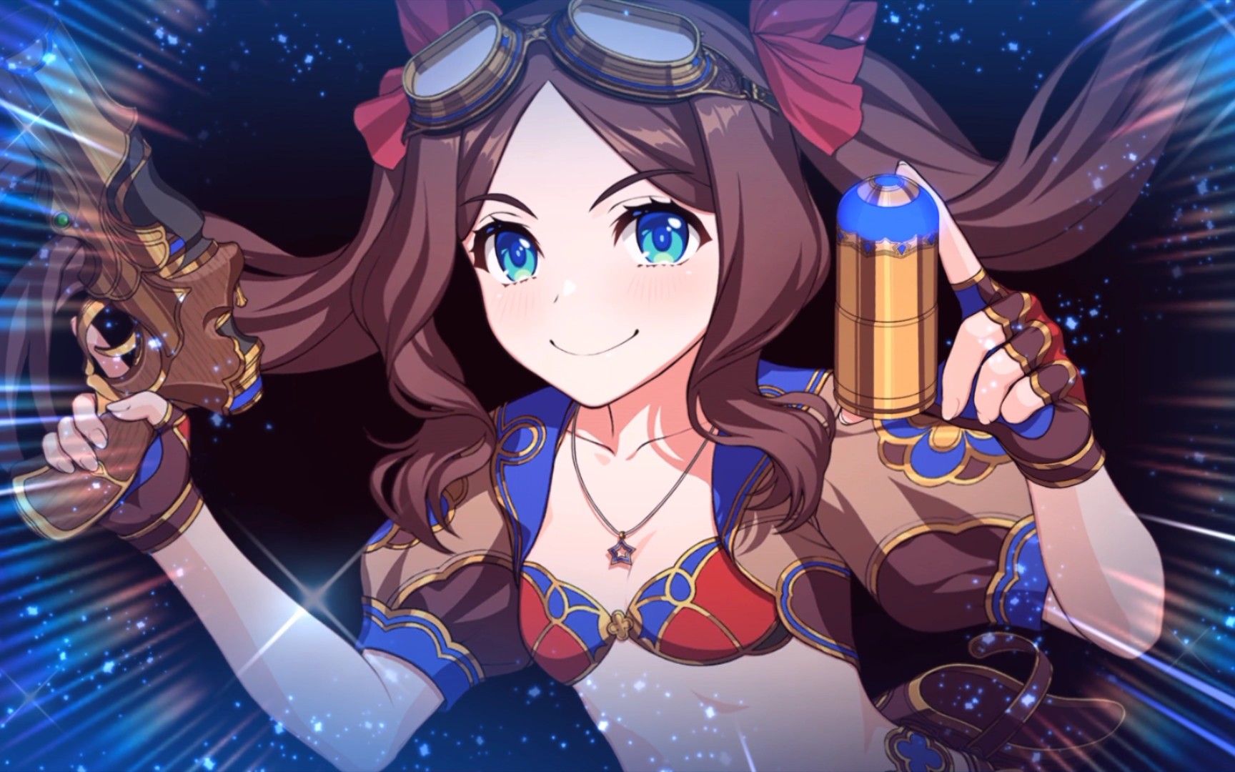 【4k fgo】达·芬奇lily泳装宝具 攻击动作演示