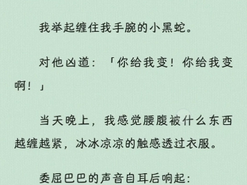 【甜宠治愈】我养了一条小黑蛇,是条娇气哭包蛇,超黏人.哔哩哔哩bilibili