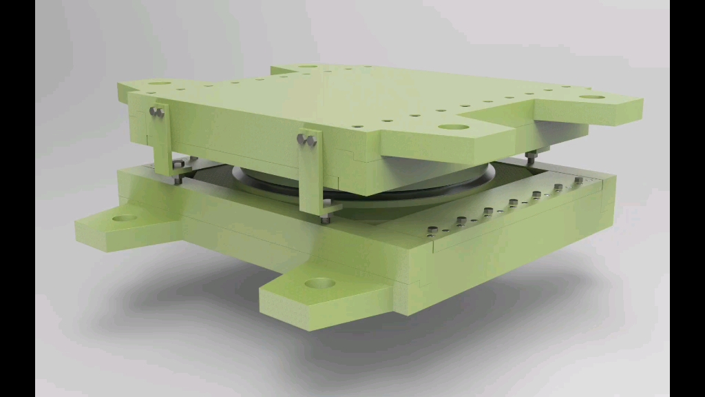桥梁支座-x型摩擦双摆减隔震固定支座
