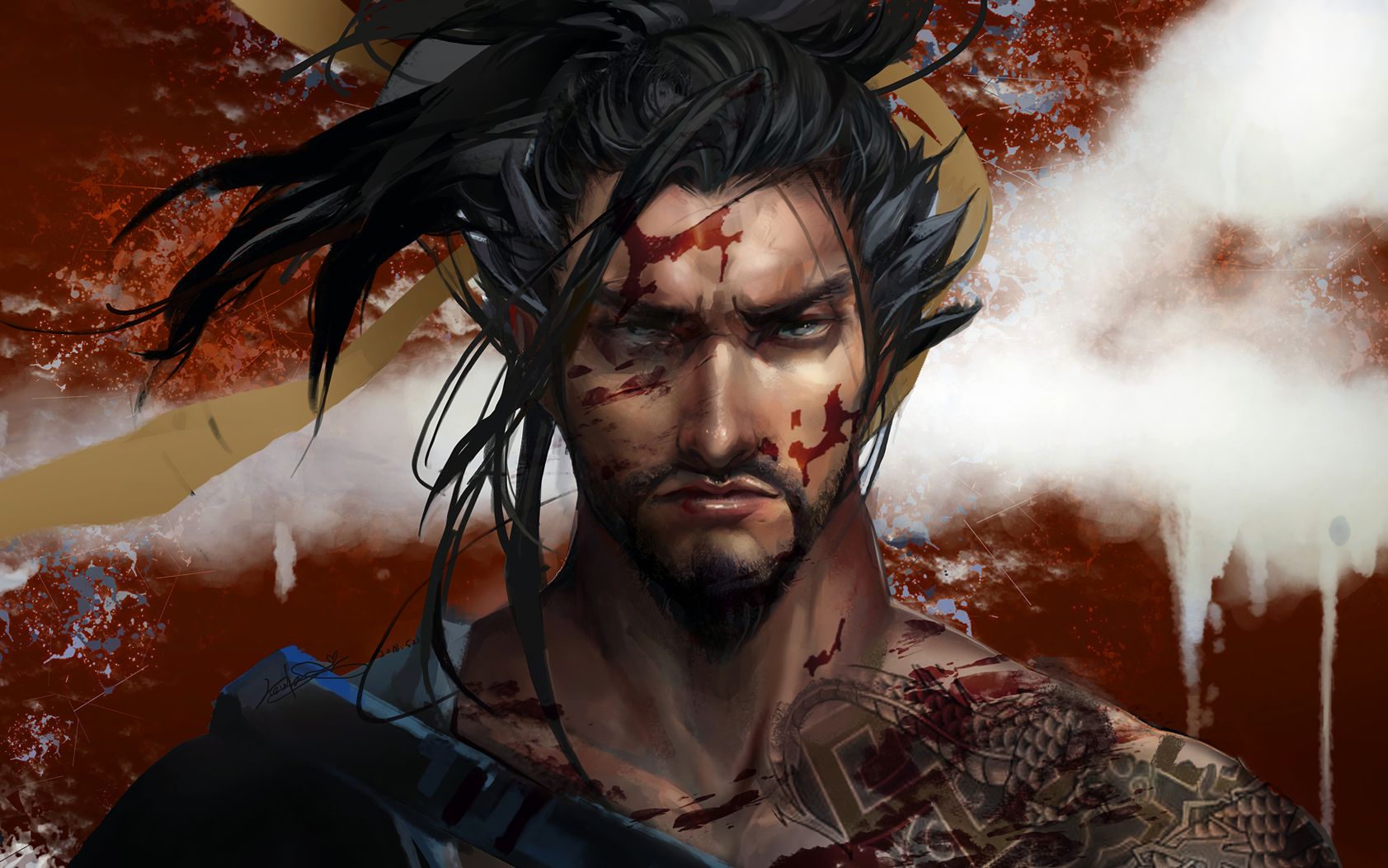 【ow】hanzo半藏个人集锦,一把弓射穿 燃起来!_网络游戏热门视频