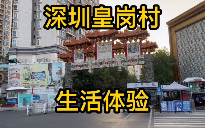 深圳著名城中村,皇岗村的生活体验,来深圳打工的首选!居住环境一流!哔哩哔哩bilibili