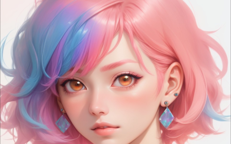 让ai画点儿短发姑娘,有专属tony老师的小仙女们留下来参考下发型发色