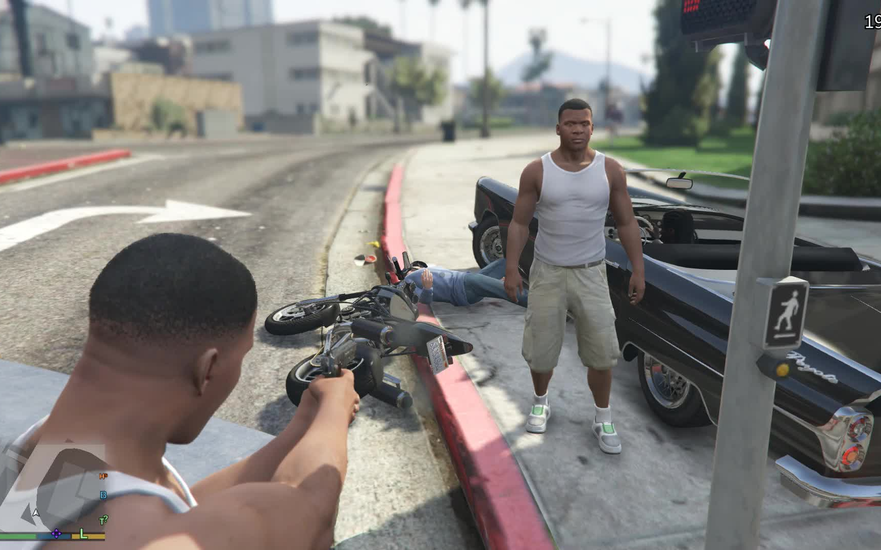 【怪瘦】gta5 两个富兰克林?bug还是灵异事件?